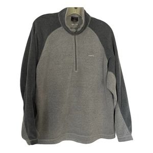Patagonia Capilene Mens Fleece 1/4 Zip top Gray .M
